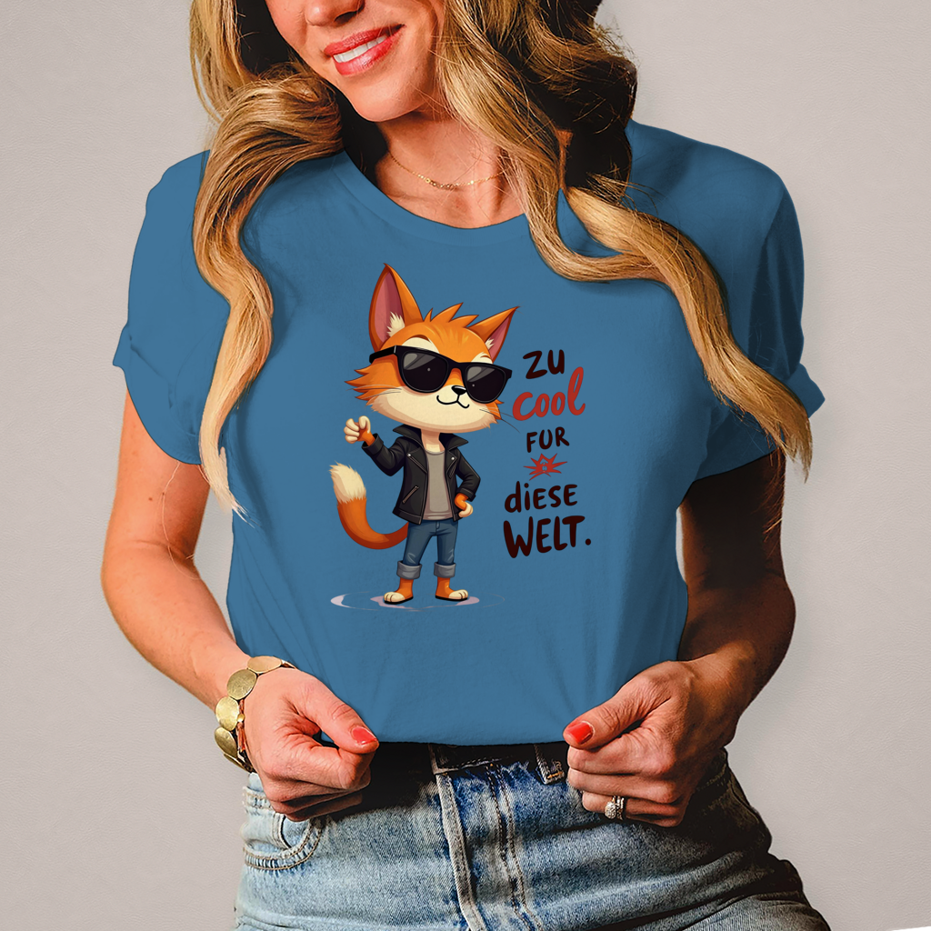 Damen T-Shirt „Zu cool für diese Welt“ – Lustiges Sprüche & Statement Shirt