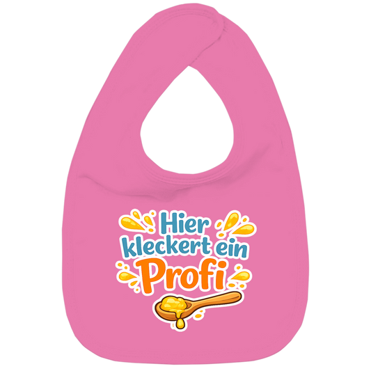 Kinder Bio Lätzchen mit Spruch „Hier kleckert ein Profi“ – Baby & Kleinkind