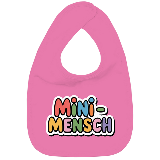Kinder Bio Lätzchen „Mini-Mensch“ – Baby & Kleinkind Lätzchen aus Baumwolle