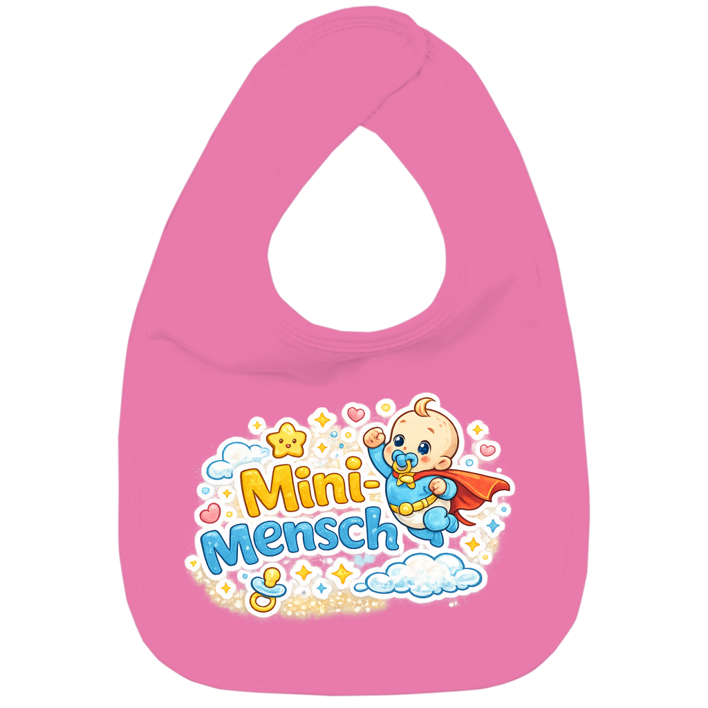 Bio Baby Lätzchen „Mini-Mensch“ – Nachhaltiges Kinder Lätzchen