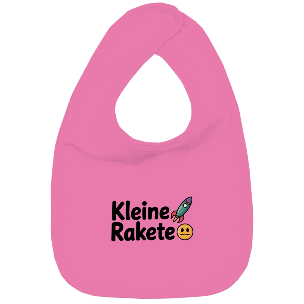 Kinder Bio Lätzchen „Kleine Rakete“ – Nachhaltiges Baby Lätzchen aus Bio-Baumwolle | Süßes Raketen Lätzchen