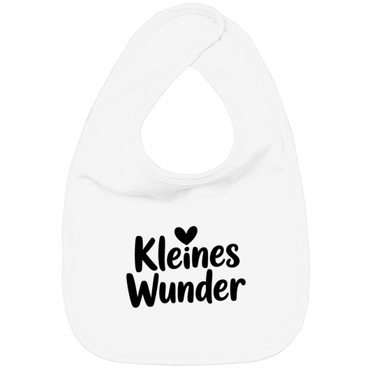 Kinder Bio Lätzchen „Kleines Wunder“ – Nachhaltiges Baby Lätzchen aus Bio-Baumwolle | Süßes Spruch Lätzchen