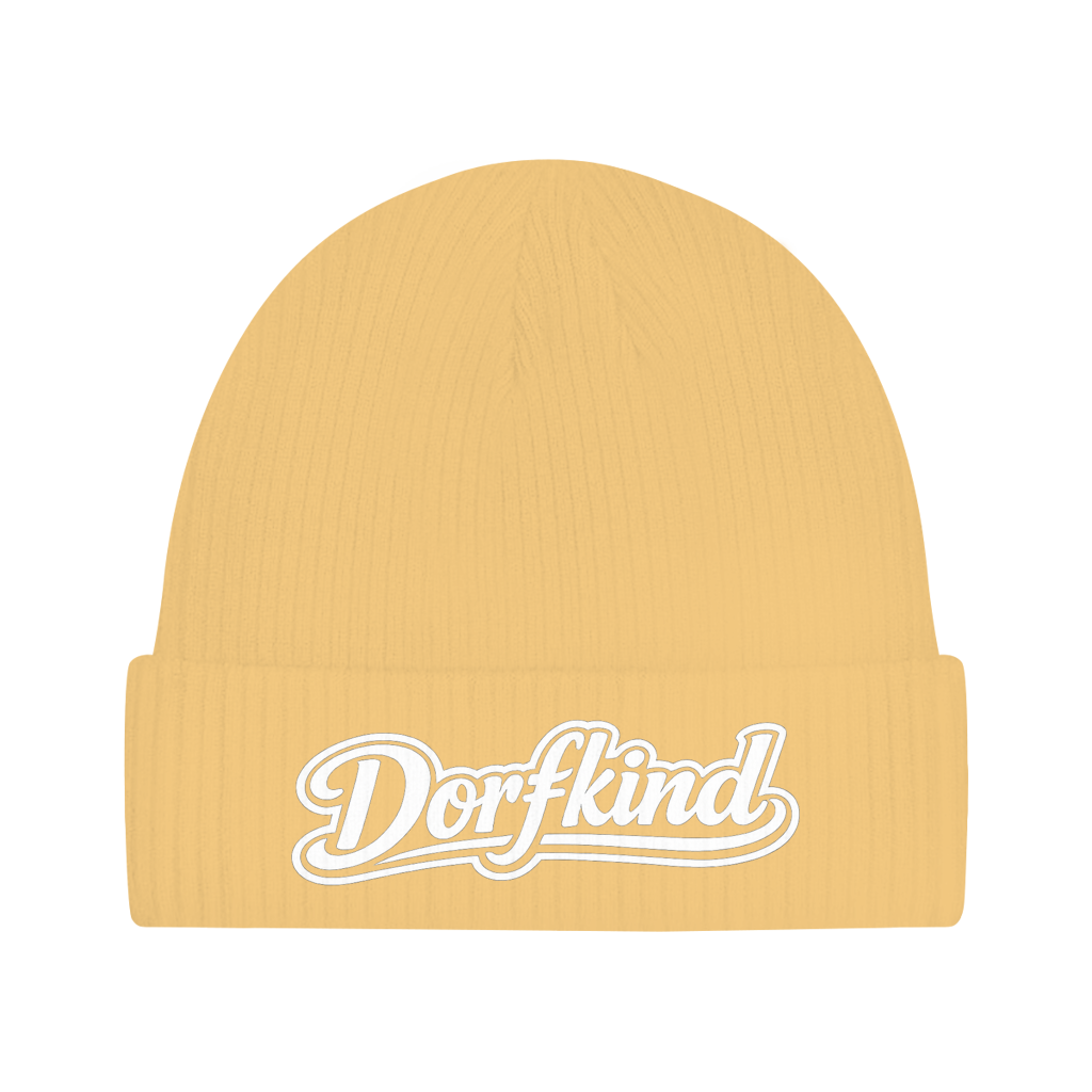 Beanie Dorfkind – Unisex Mütze aus 100 % Bio Baumwolle | Streetwear Beanie