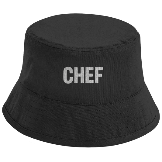 Bucket Hat „Chef“ – Unisex Statement Hut aus Bio-Baumwolle mit UPF50+