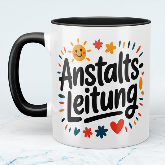 Witzige Kaffeetasse für die Anstaltsleitung – Humorvoller Bürobegleiter für Arbeitskollegen!