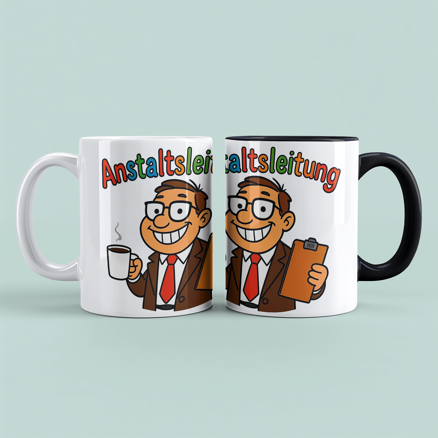 Kolleginnen- und Kollegen-Tasse „Anstaltsleitung“ – Lustiger Spruch für den Arbeitsplatz