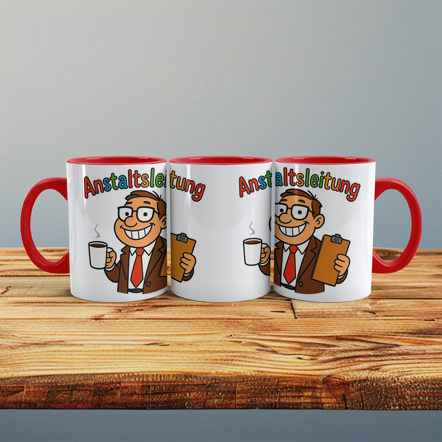 Kolleginnen- und Kollegen-Tasse „Anstaltsleitung“ – Lustiger Spruch für den Arbeitsplatz