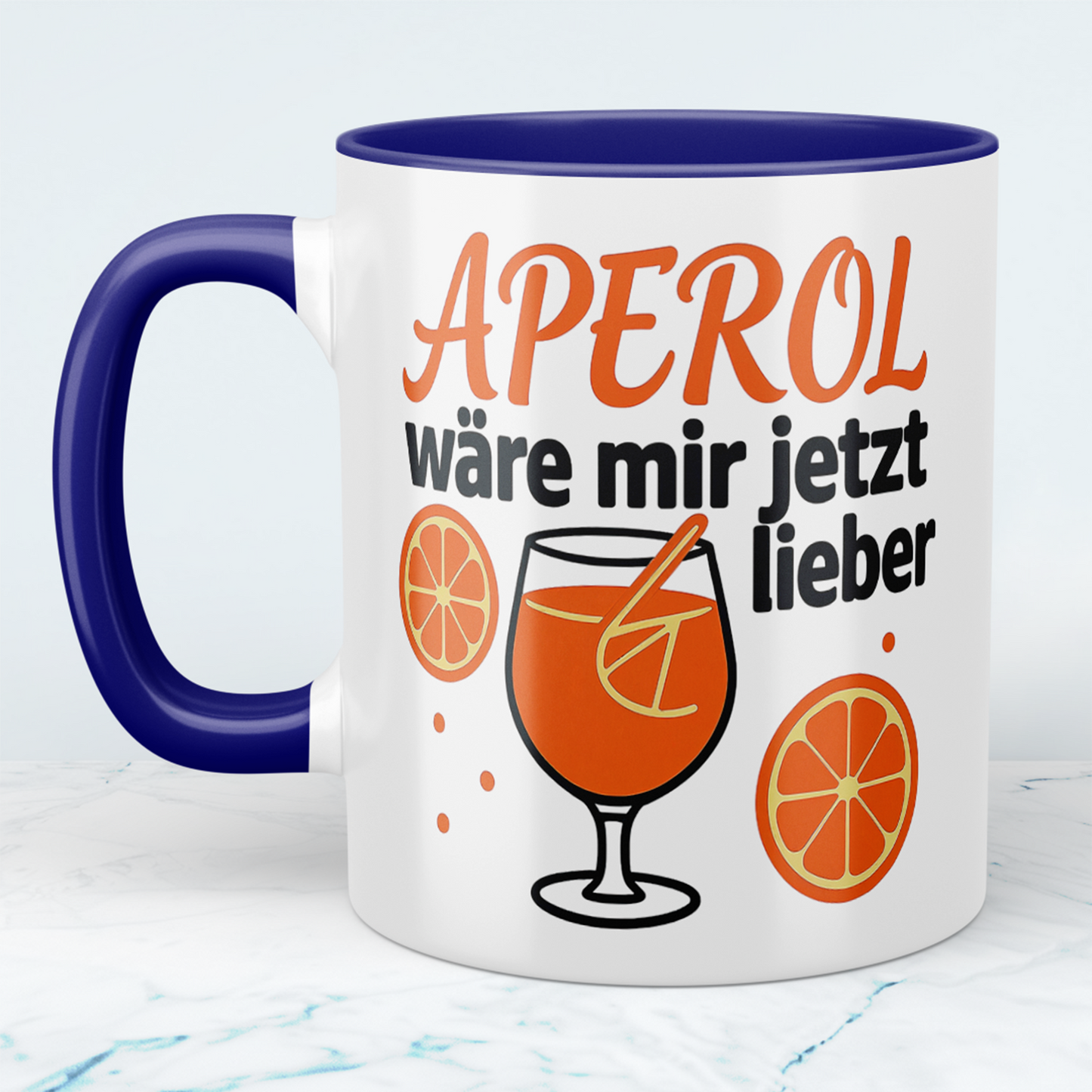 Lustige Büro-Tasse für Kollegen Spruch: APEROL wäre mir jetzt lieber – Perfektes Geschenk für humorvolle Momente im Arbeitsalltag!