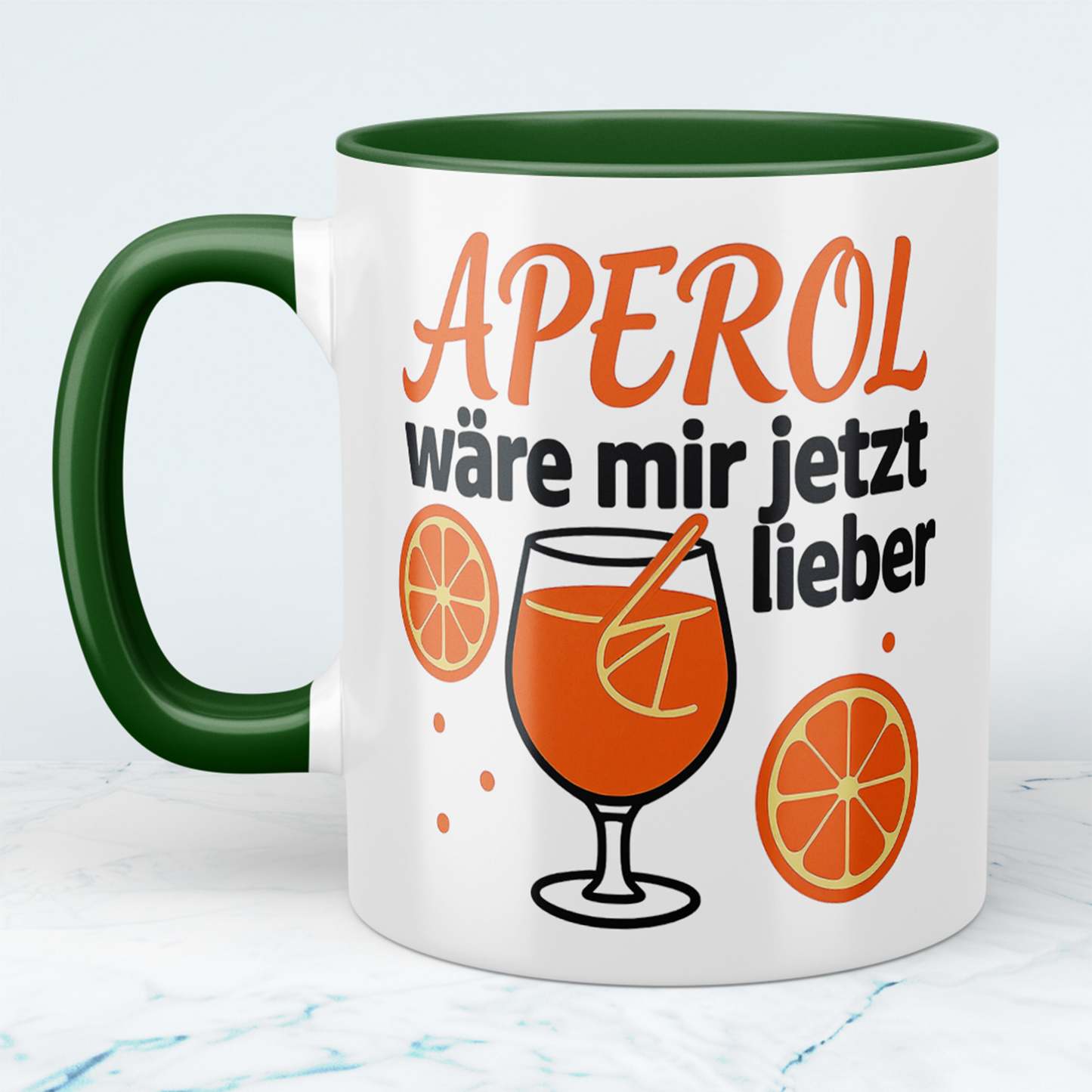 Lustige Büro-Tasse für Kollegen Spruch: APEROL wäre mir jetzt lieber – Perfektes Geschenk für humorvolle Momente im Arbeitsalltag!
