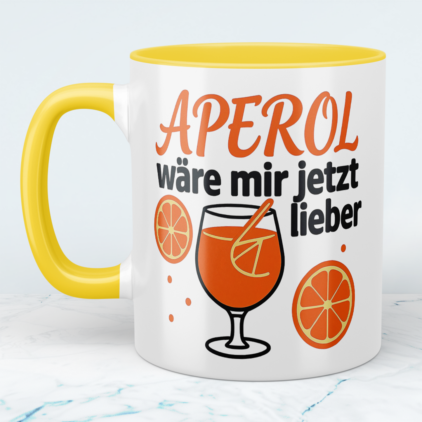 Lustige Büro-Tasse für Kollegen Spruch: APEROL wäre mir jetzt lieber – Perfektes Geschenk für humorvolle Momente im Arbeitsalltag!