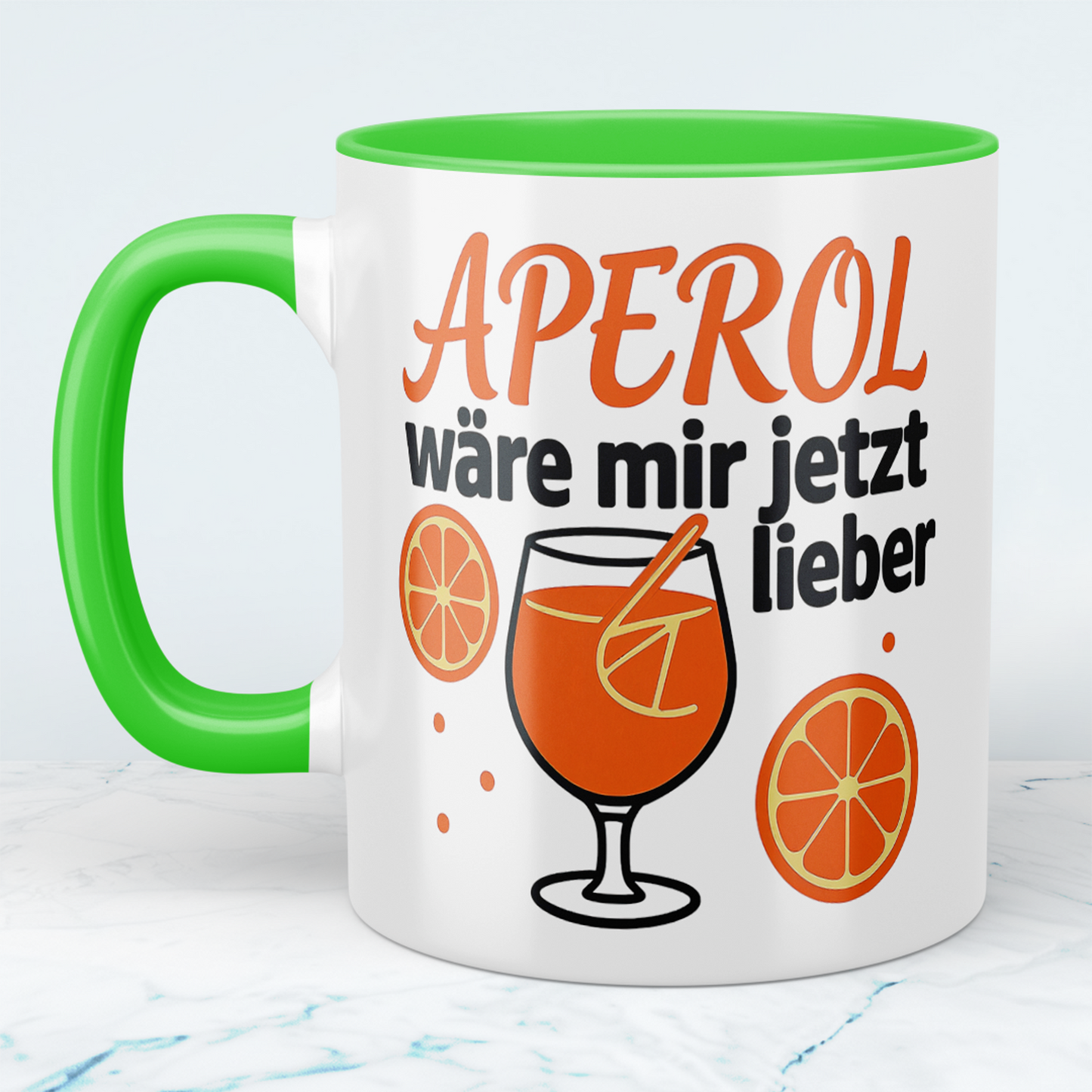 Lustige Büro-Tasse für Kollegen Spruch: APEROL wäre mir jetzt lieber – Perfektes Geschenk für humorvolle Momente im Arbeitsalltag!