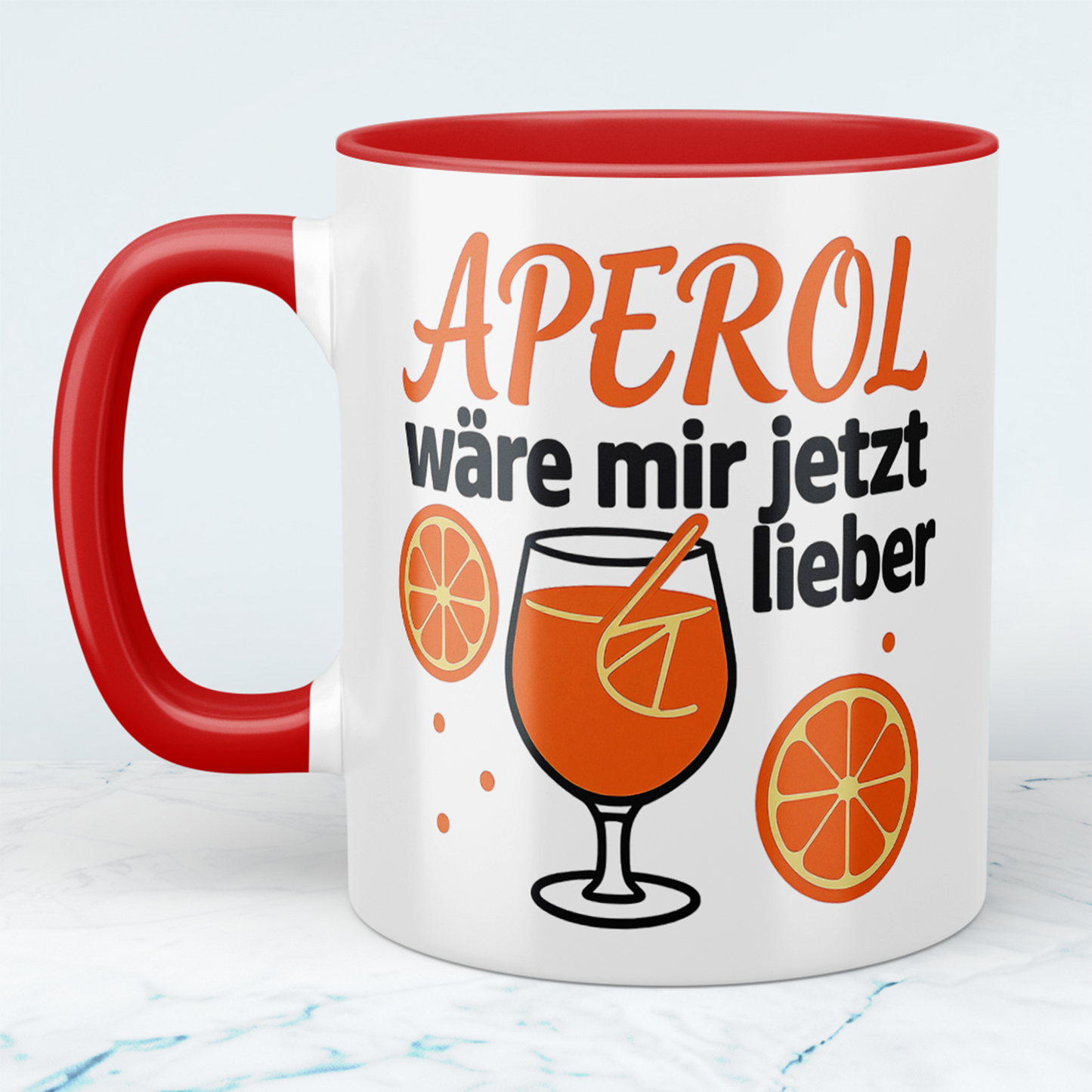 Lustige Büro-Tasse für Kollegen Spruch: APEROL wäre mir jetzt lieber – Perfektes Geschenk für humorvolle Momente im Arbeitsalltag!