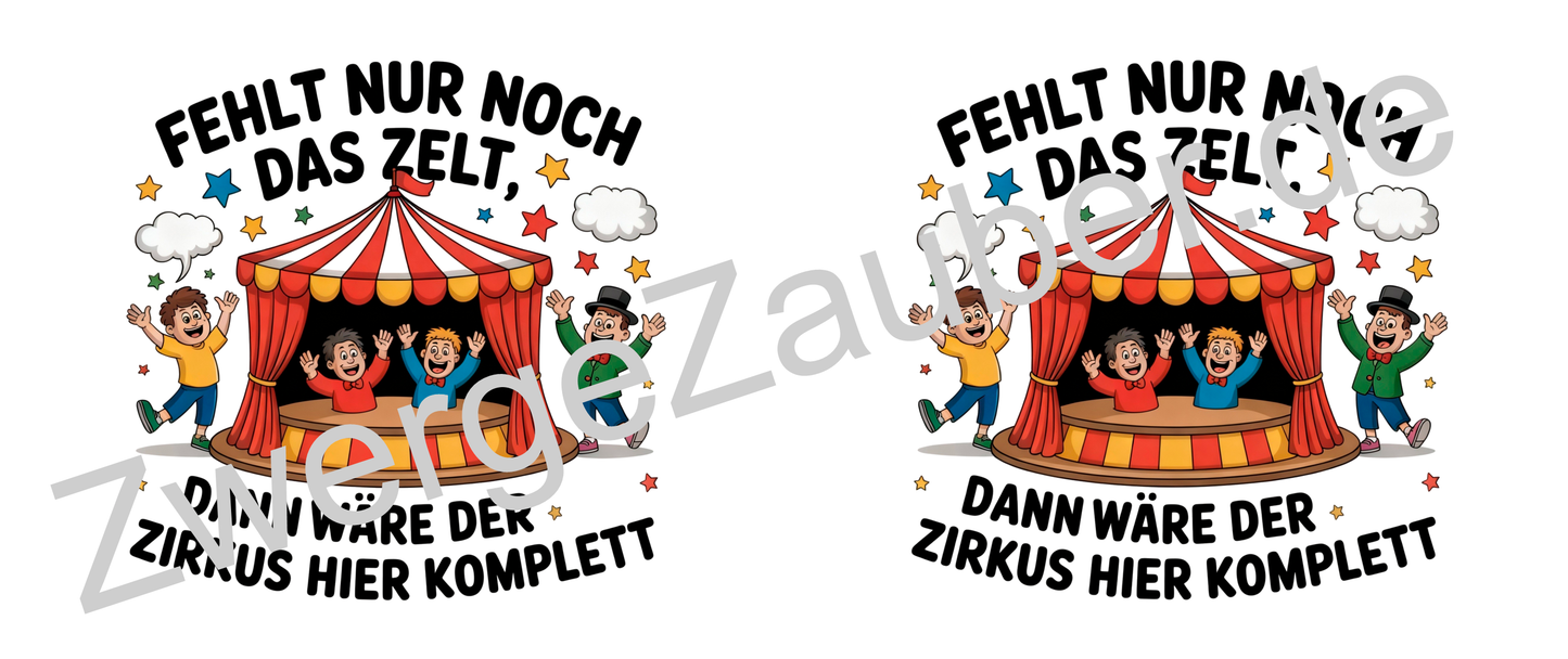 Lustige Tasse – „Fehlt nur noch das Zelt, dann wäre der Zirkus hier komplett“ – Geschenk fürs Büro