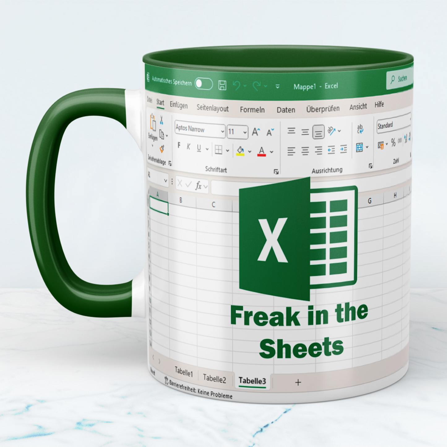 Mug with print "Freak in the Sheets", funny mug, gift idea