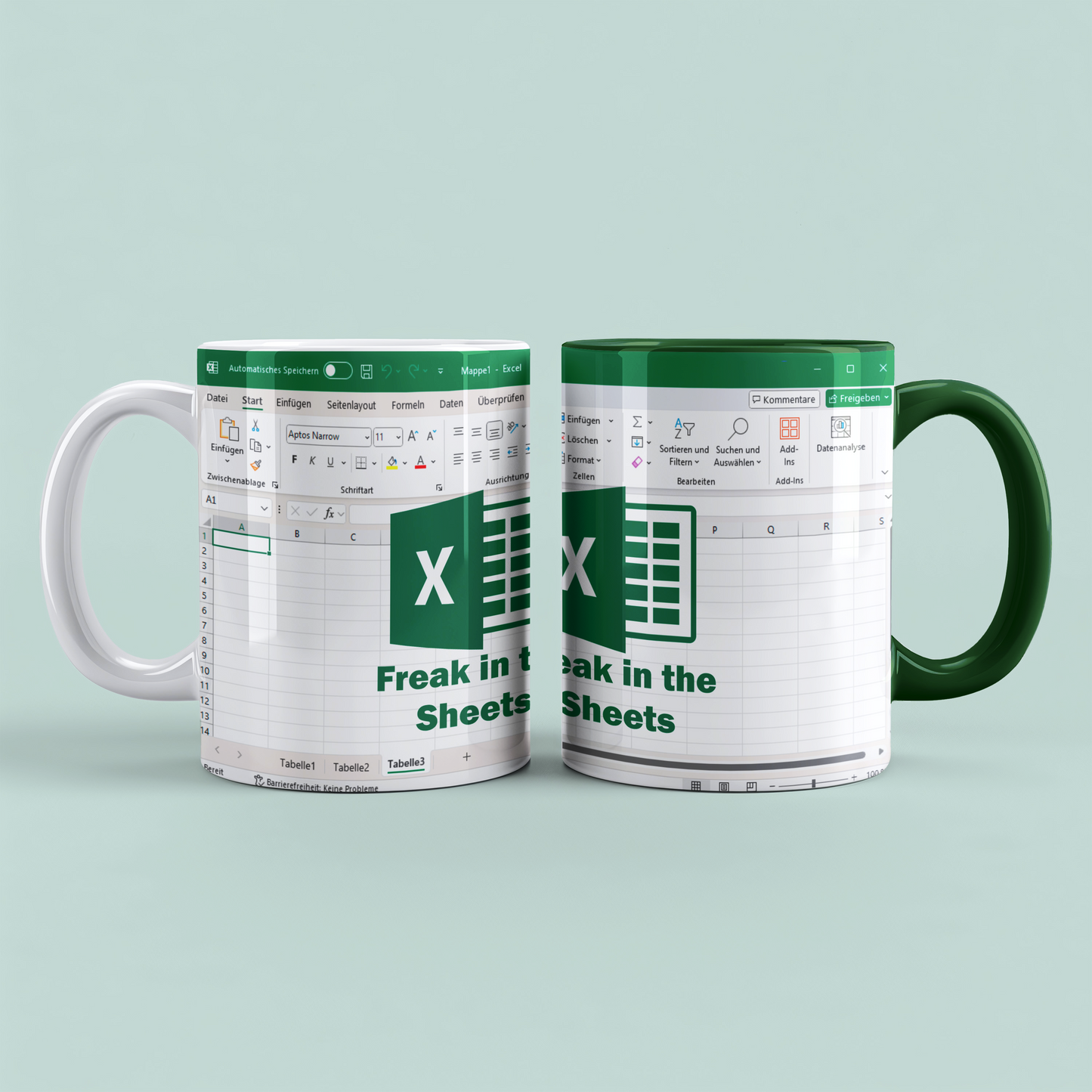 Mug with print "Freak in the Sheets", funny mug, gift idea