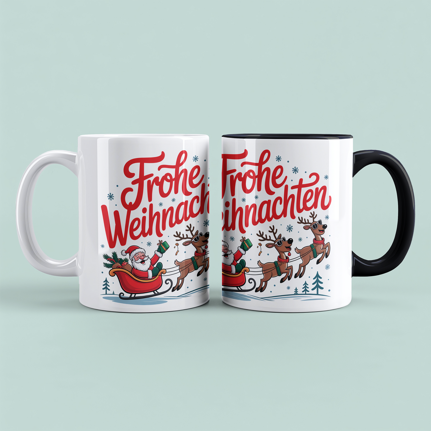 Festliche Weihnachtstasse mit Spruch „Frohe Weihnachten" – ein besonderes Geschenk für die schönste Zeit des Jahres!