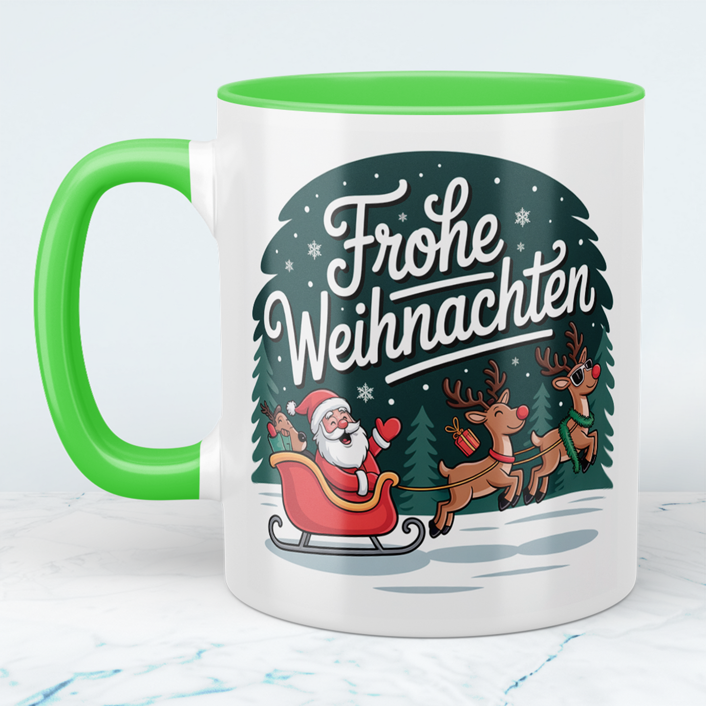 Frohe Weihnachten! Charmante Weihnachtstasse mit festlichem Spruch – das perfekte Geschenk für Groß und Klein!