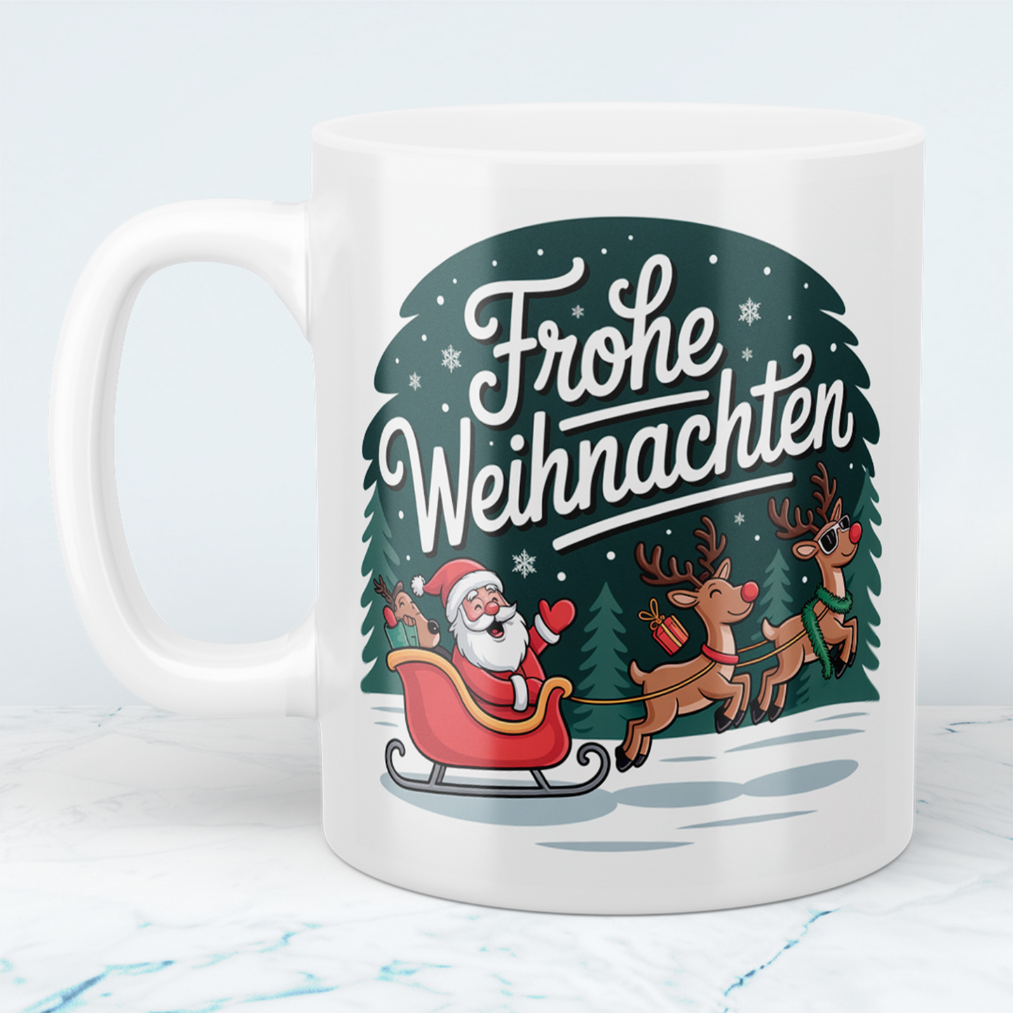 Frohe Weihnachten! Charmante Weihnachtstasse mit festlichem Spruch – das perfekte Geschenk für Groß und Klein!