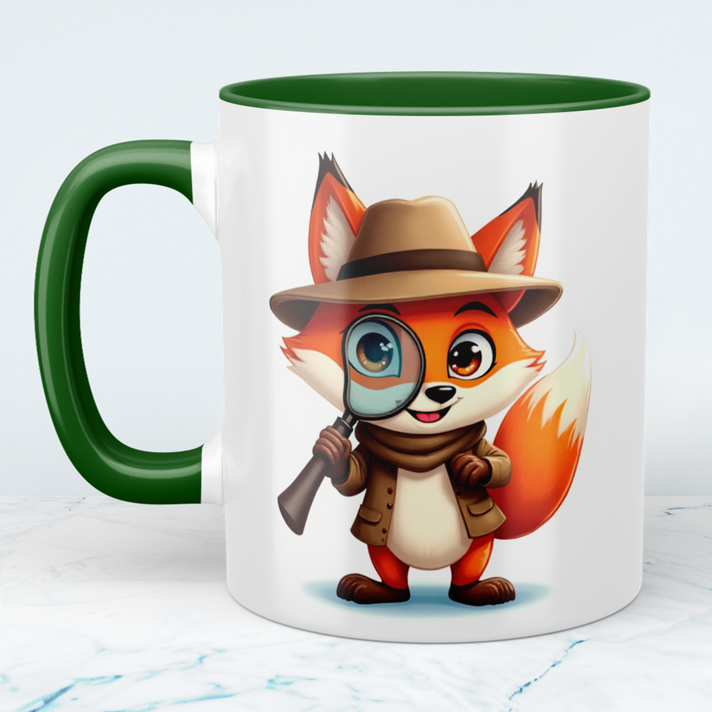 Niedliche Fuchs-Kindertasse – Lustiger Druck für kleine Abenteuerlustige