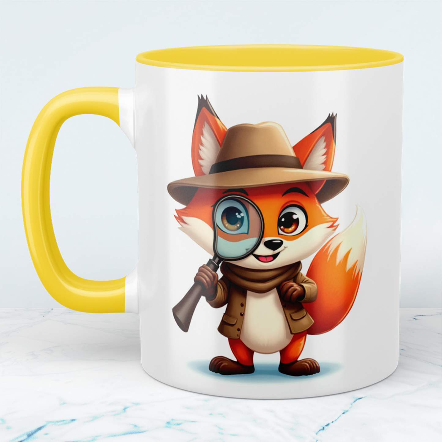 Niedliche Fuchs-Kindertasse – Lustiger Druck für kleine Abenteuerlustige