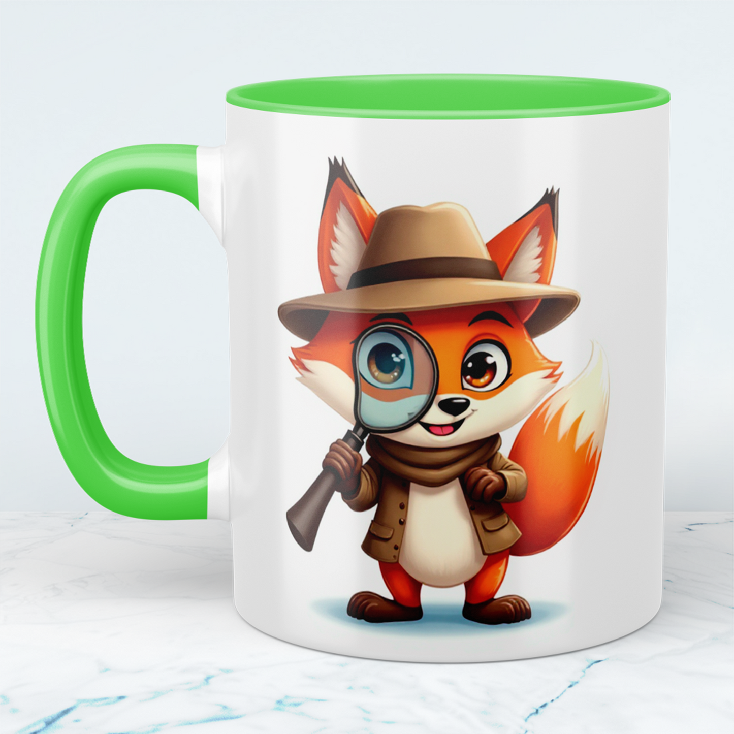 Niedliche Fuchs-Kindertasse – Lustiger Druck für kleine Abenteuerlustige