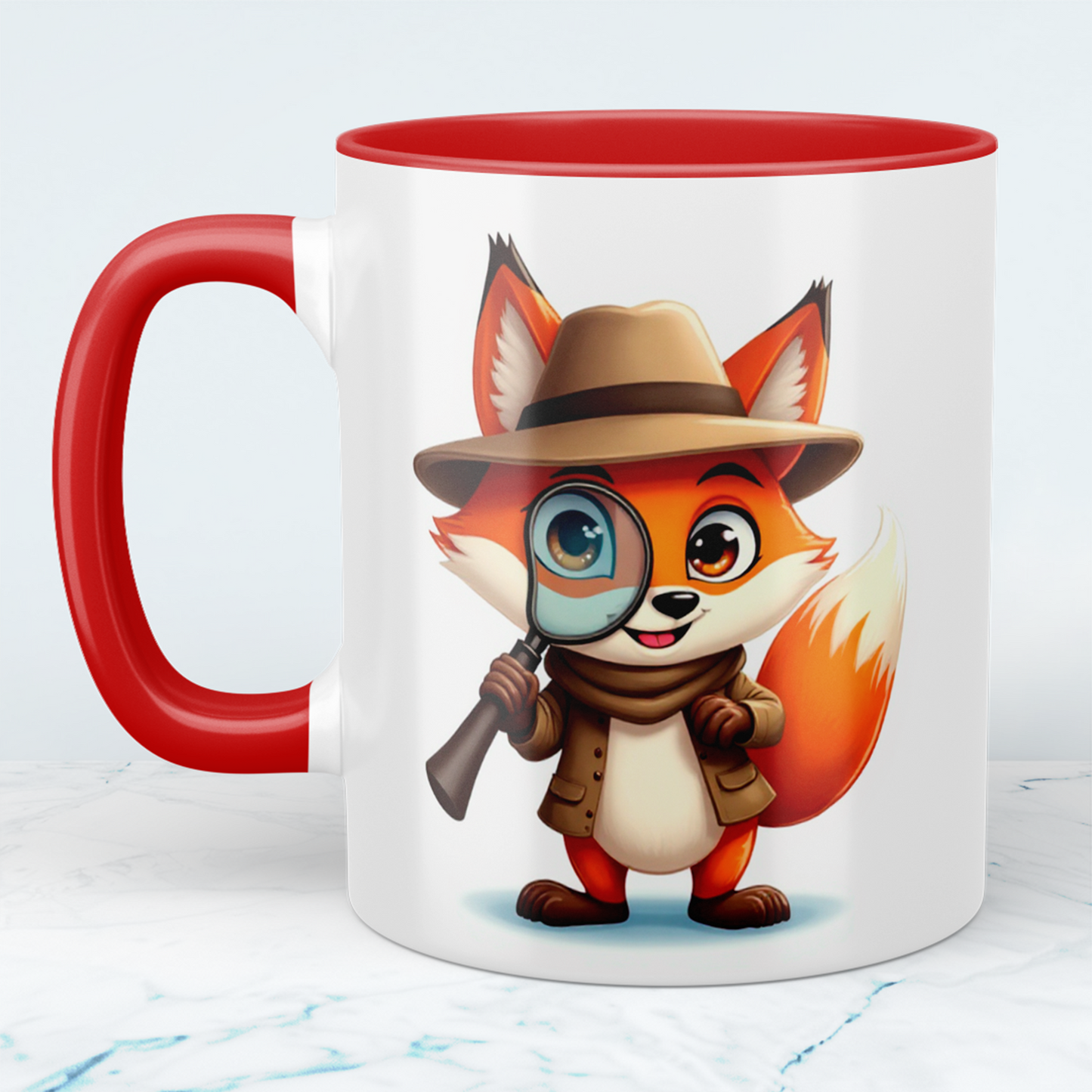 Niedliche Fuchs-Kindertasse – Lustiger Druck für kleine Abenteuerlustige