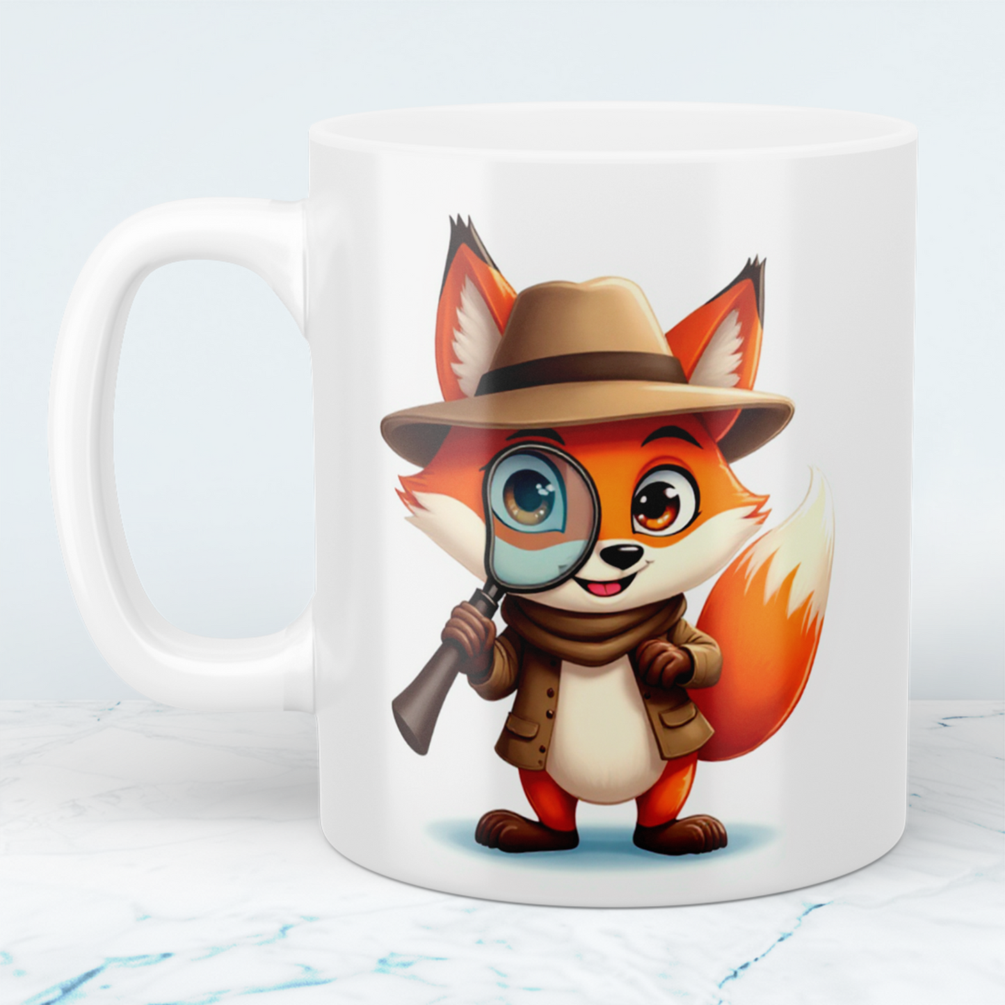 Niedliche Fuchs-Kindertasse – Lustiger Druck für kleine Abenteuerlustige