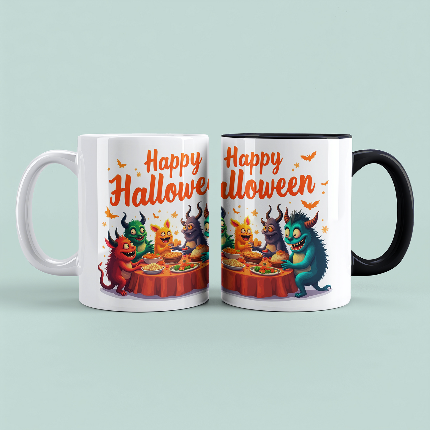 Lustige, bedruckte Happy Halloween Tasse – Perfektes Geschenk für die gruselige Henkersmahlzeit!