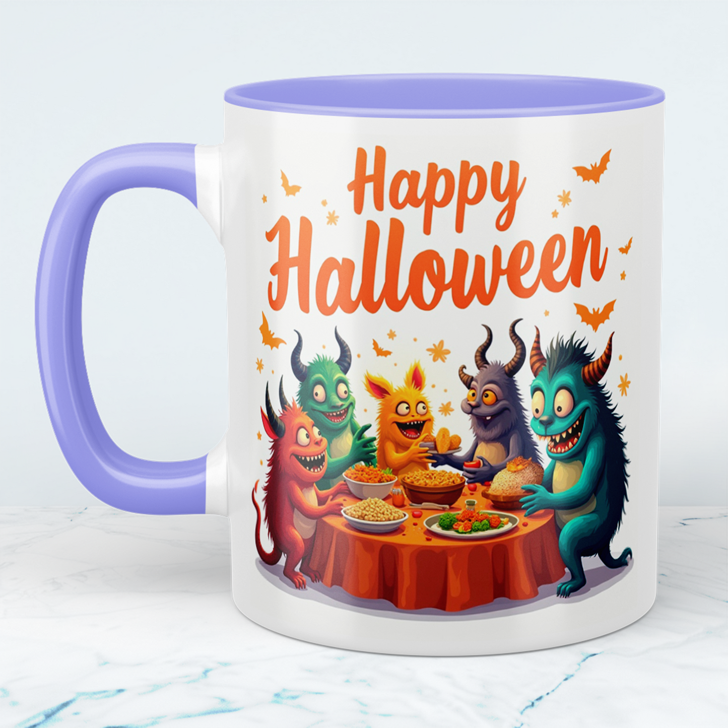 Lustige, bedruckte Happy Halloween Tasse – Perfektes Geschenk für die gruselige Henkersmahlzeit!