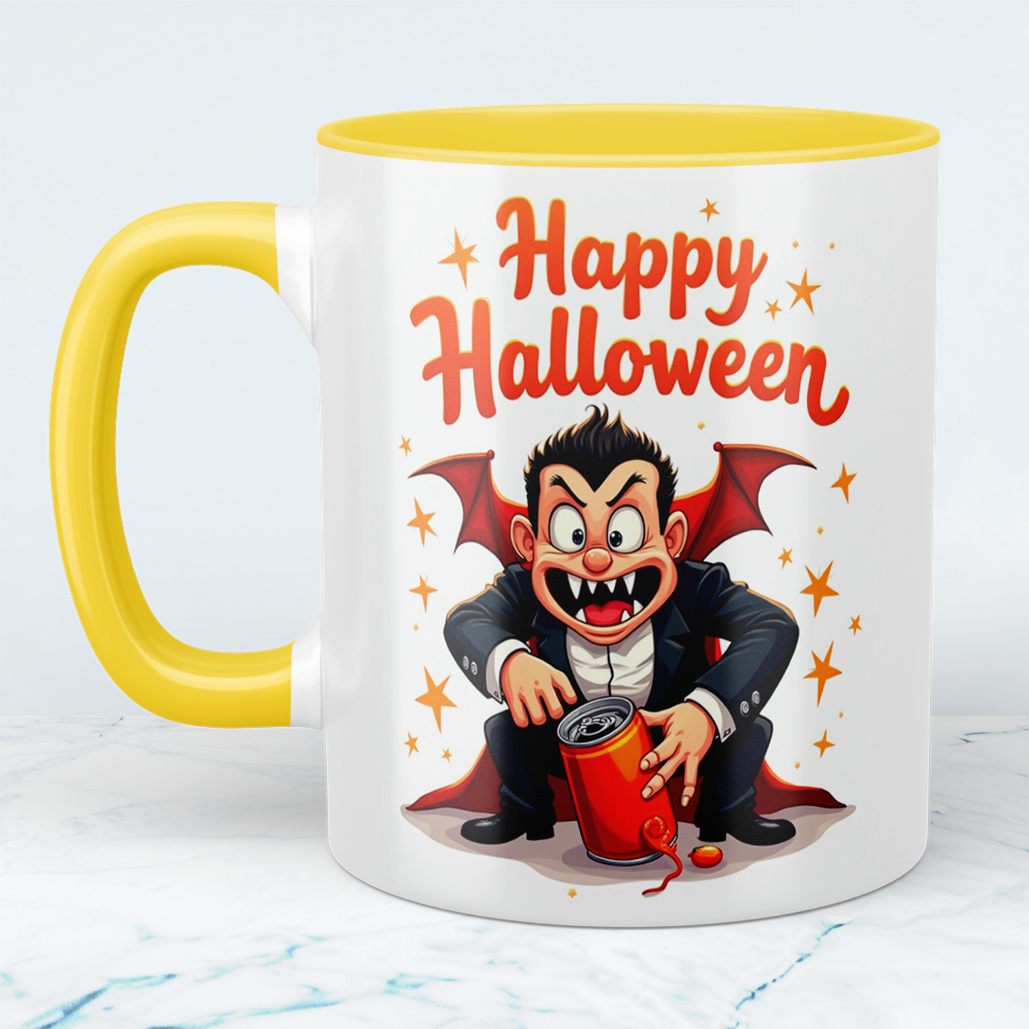 Fantasievolle Happy Halloween Tasse mit lustiger Drachenfigur – Das perfekte Geschenk für Halloween-Fans!