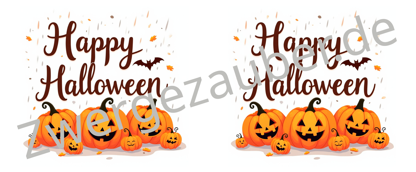 Lustige, bedruckte Tasse mit lachenden Kürbissen – Perfektes Geschenk für ein fröhliches Happy Halloween!