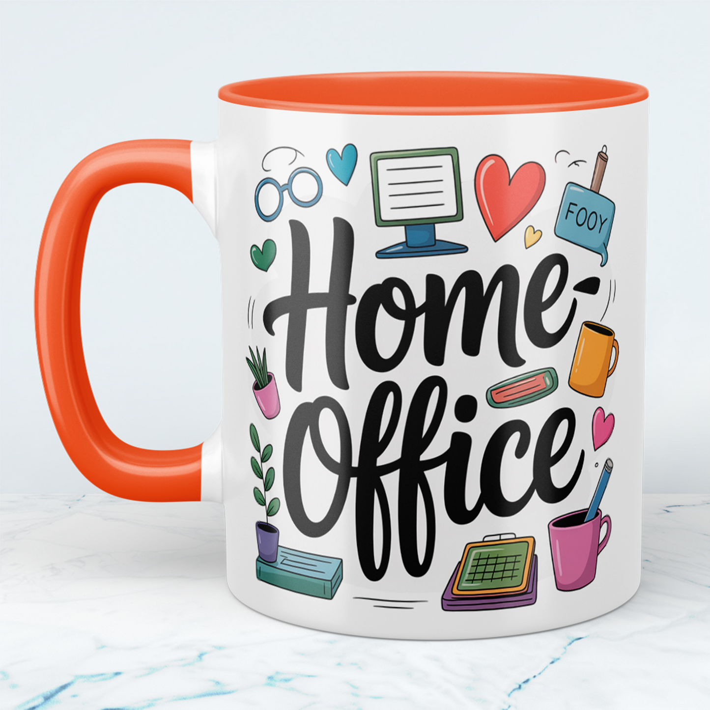 Spritzige Homeoffice-Tasse – Lustiger Begleiter für Kollegen