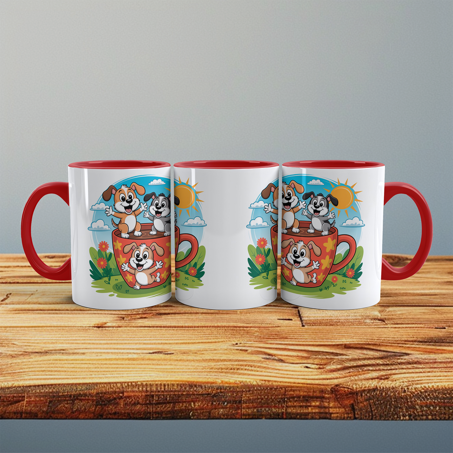 Kleine Hundegeschichten: Cartoon-Tasse für große Abenteuer!