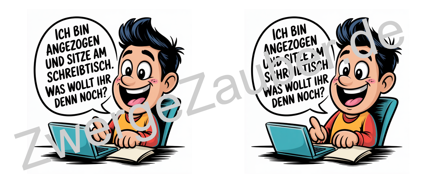 Lustige Spruch-Tasse „Ich bin angezogen und sitze am Schreibtisch – Was wollt ihr denn noch?“ Geschenk für Arbeit, Kollegen & Familie
