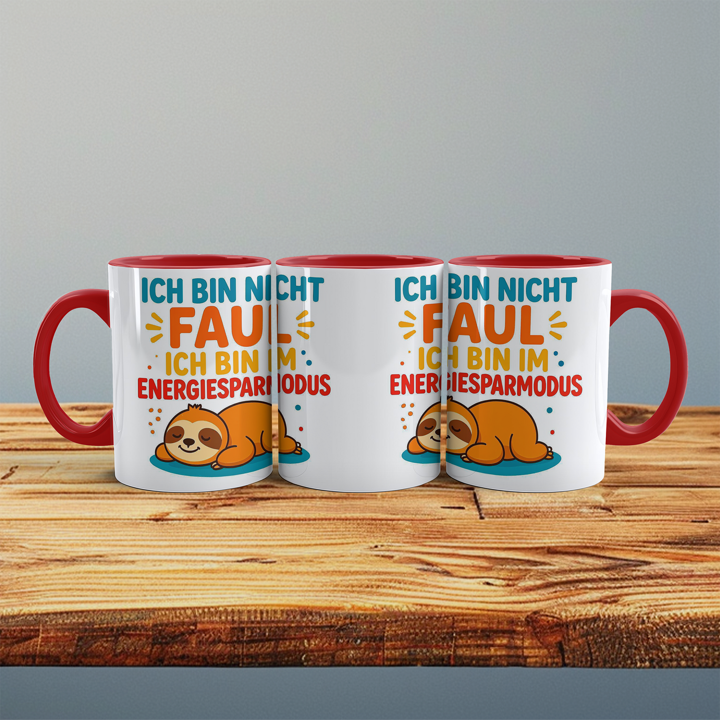 Lustige Tasse mit Spruch – Ich bin nicht faul, ich bin im Energiesparmodus – Perfektes Geschenk fürs Büro