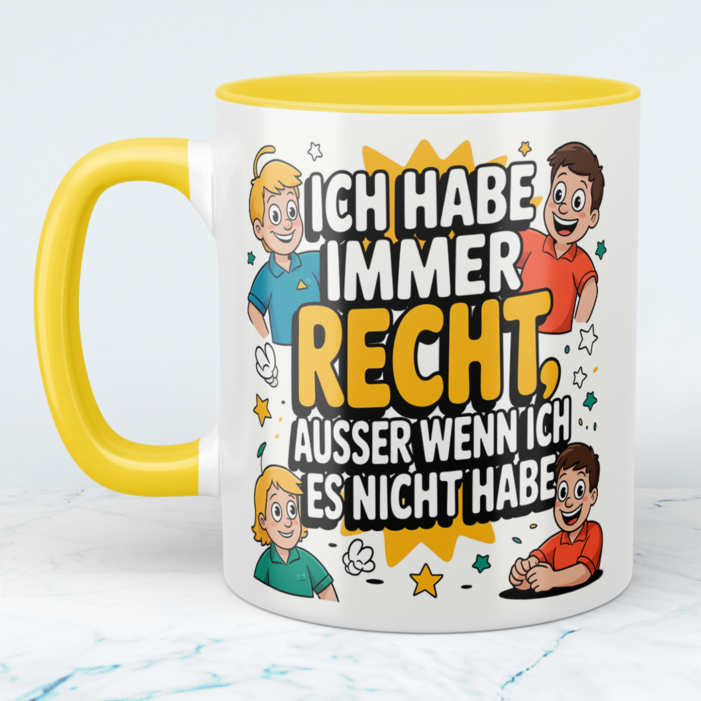 Humorvolle Bürotasse: Für die Tage, an denen man immer RECHT hat!