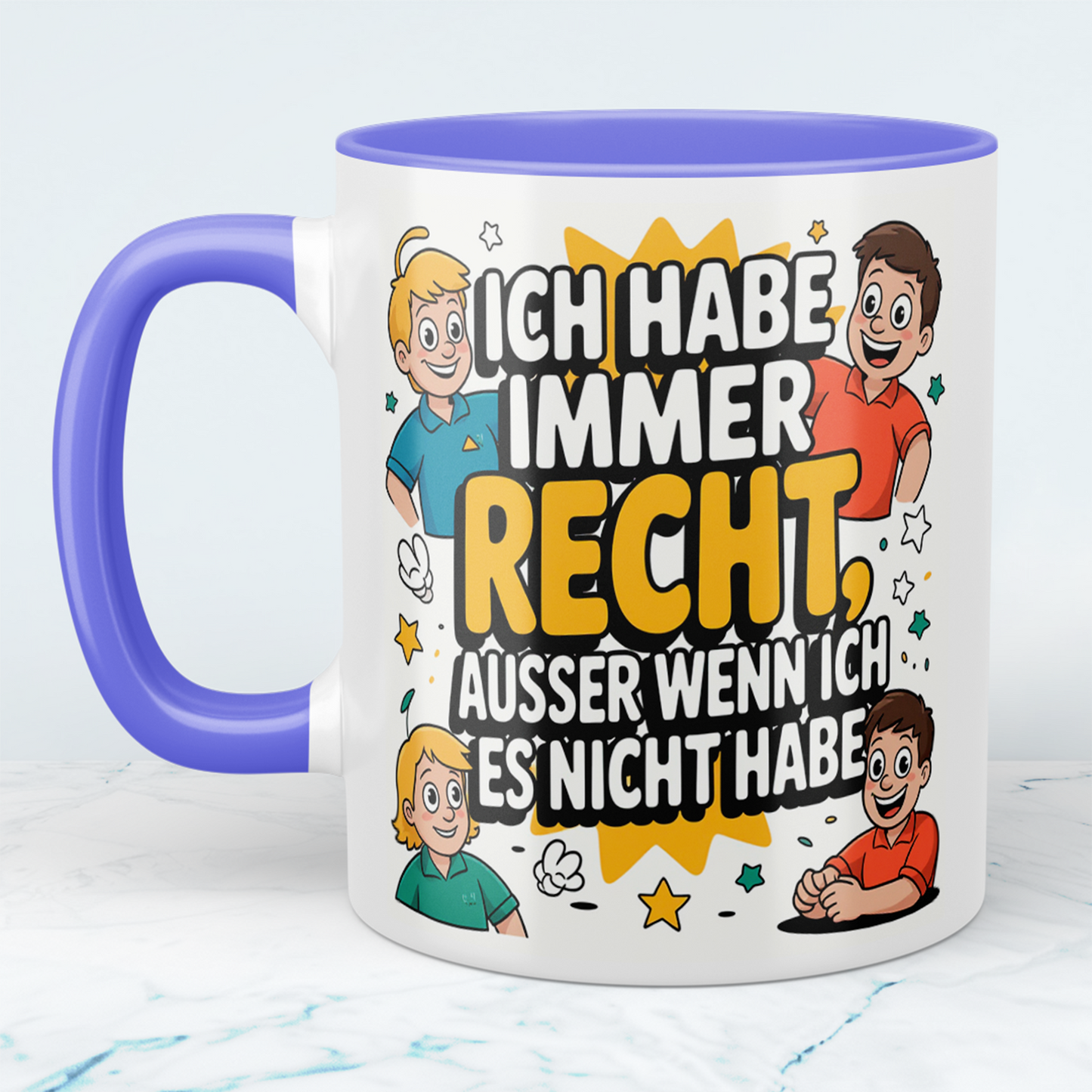 Humorvolle Bürotasse: Für die Tage, an denen man immer RECHT hat!