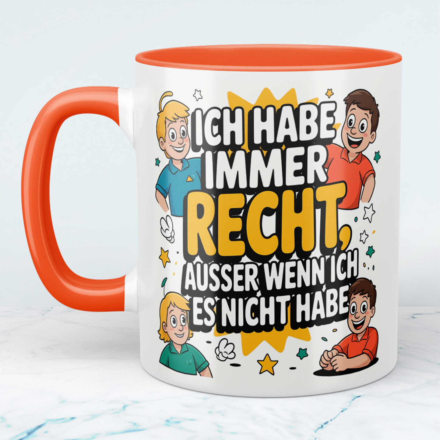 Humorvolle Bürotasse: Für die Tage, an denen man immer RECHT hat!