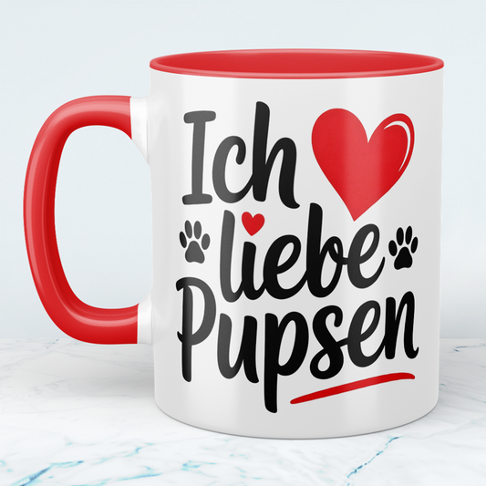 Spaß-Tasse „Ich liebe Pupsen“ – Lustiges Geschenk für den Freund, Kollegen oder Partner