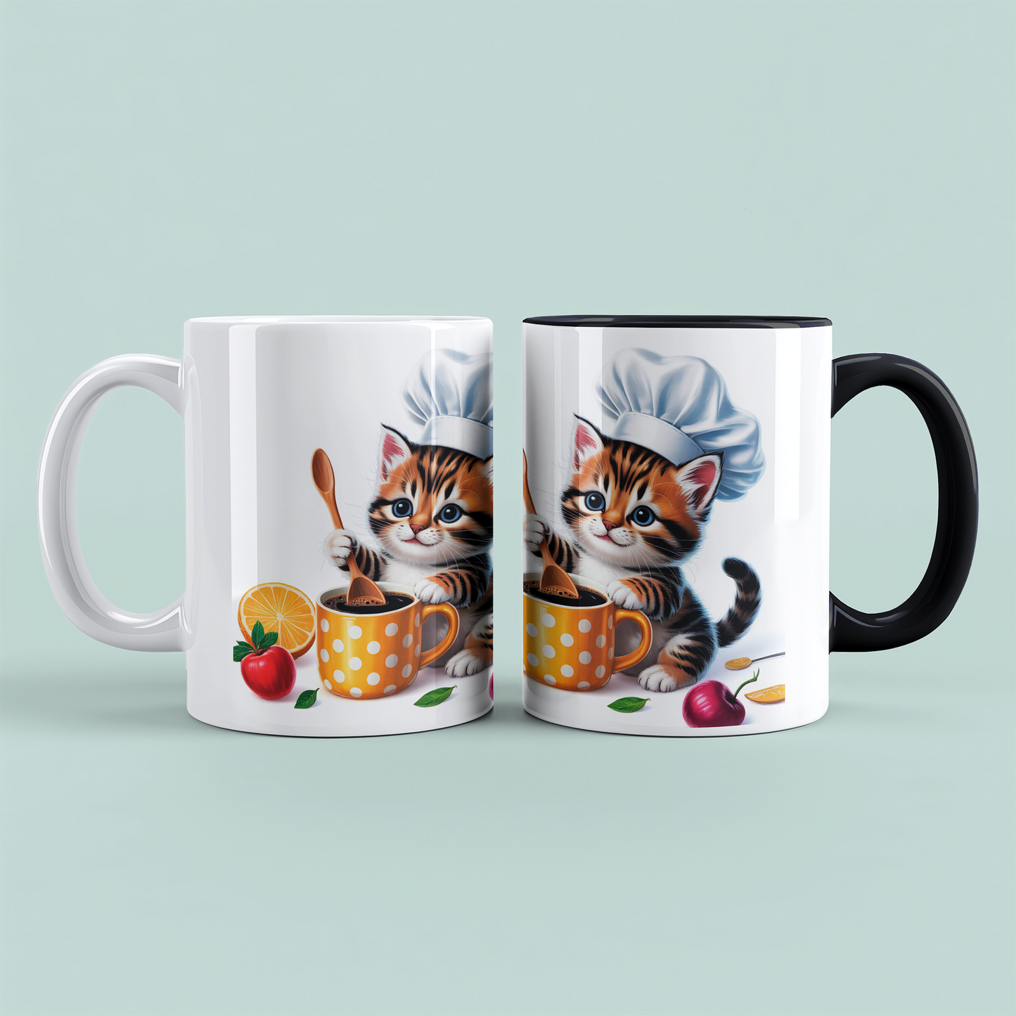 Niedliche Katzen-Koch-Tasse: Lustiges Geschenk für Kinder – Perfekt für kleine Tierliebhaber und Küchenchefs!
