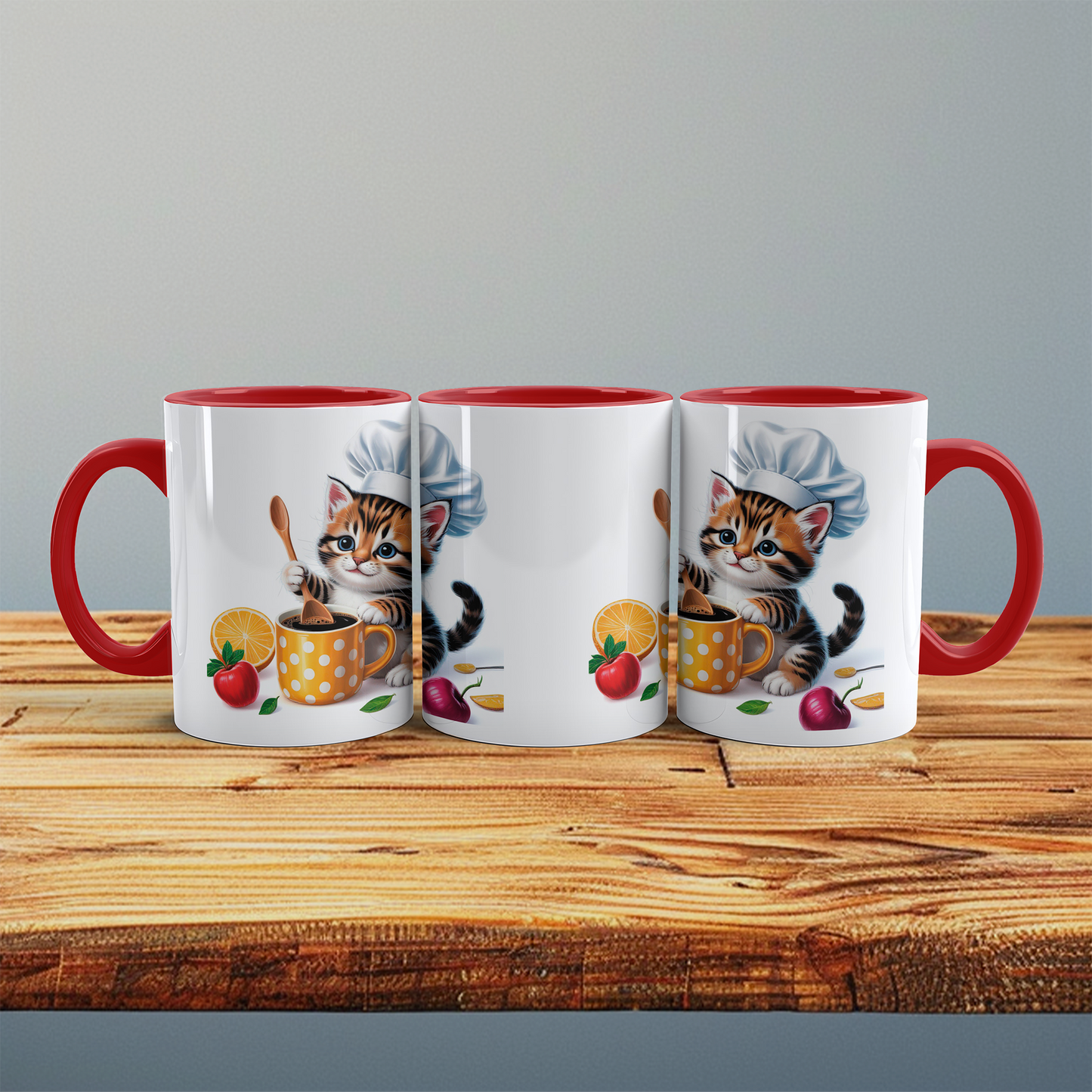 Niedliche Katzen-Koch-Tasse: Lustiges Geschenk für Kinder – Perfekt für kleine Tierliebhaber und Küchenchefs!
