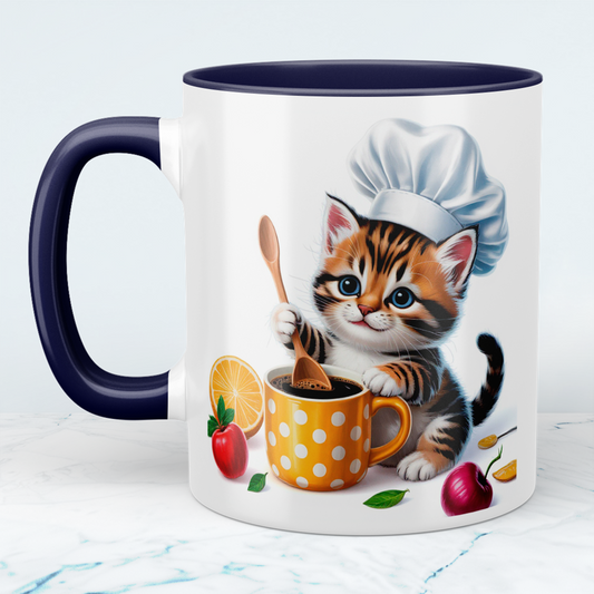 Niedliche Katzen-Koch-Tasse: Lustiges Geschenk für Kinder – Perfekt für kleine Tierliebhaber und Küchenchefs!