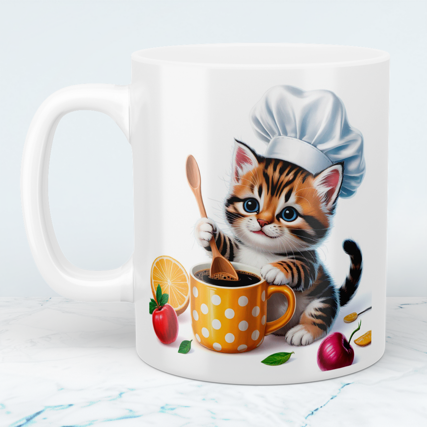 Niedliche Katzen-Koch-Tasse: Lustiges Geschenk für Kinder – Perfekt für kleine Tierliebhaber und Küchenchefs!