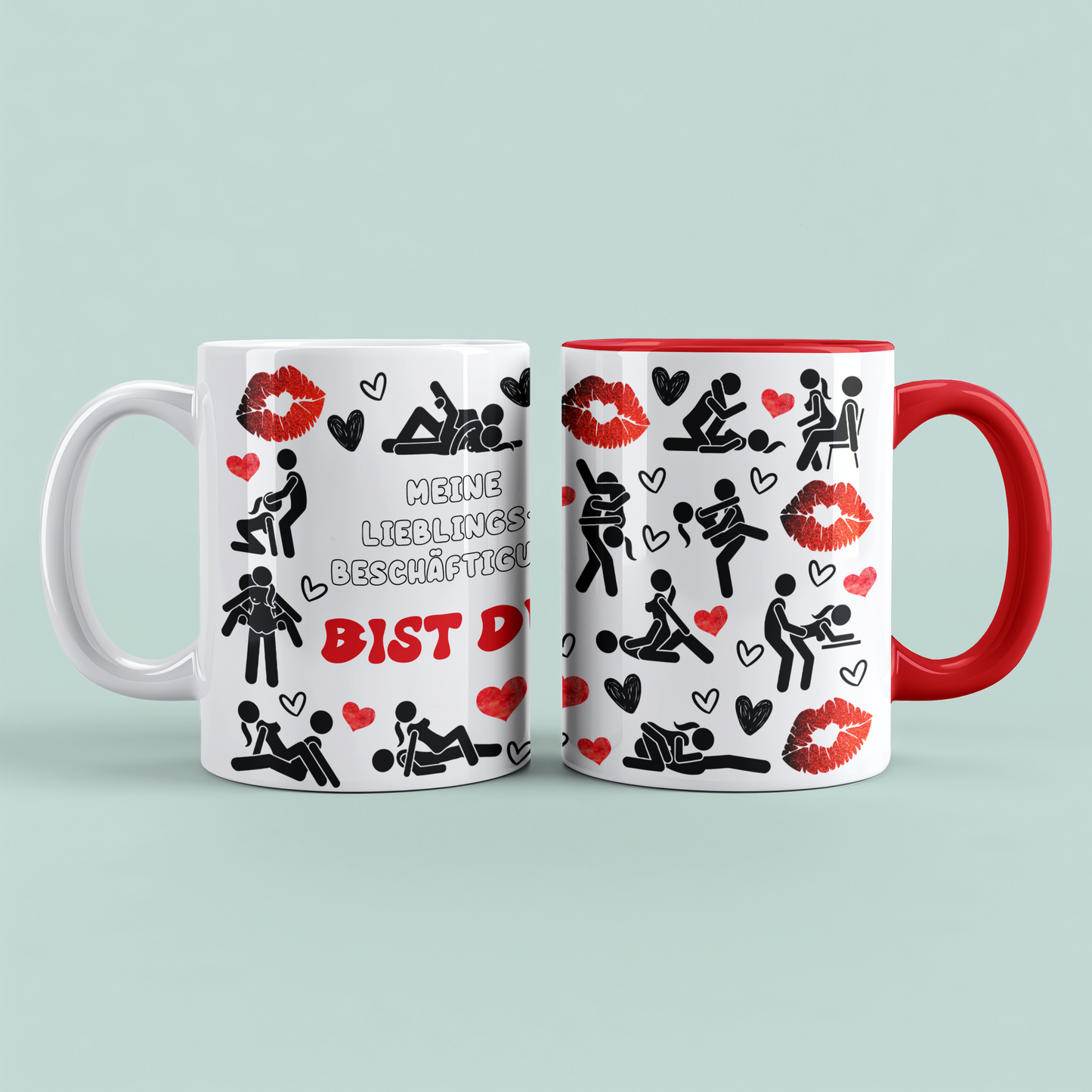 3D mug sloth - good morning coffee, sublimation print, mug size 11oz (330 ml), beautiful motif, various colors available