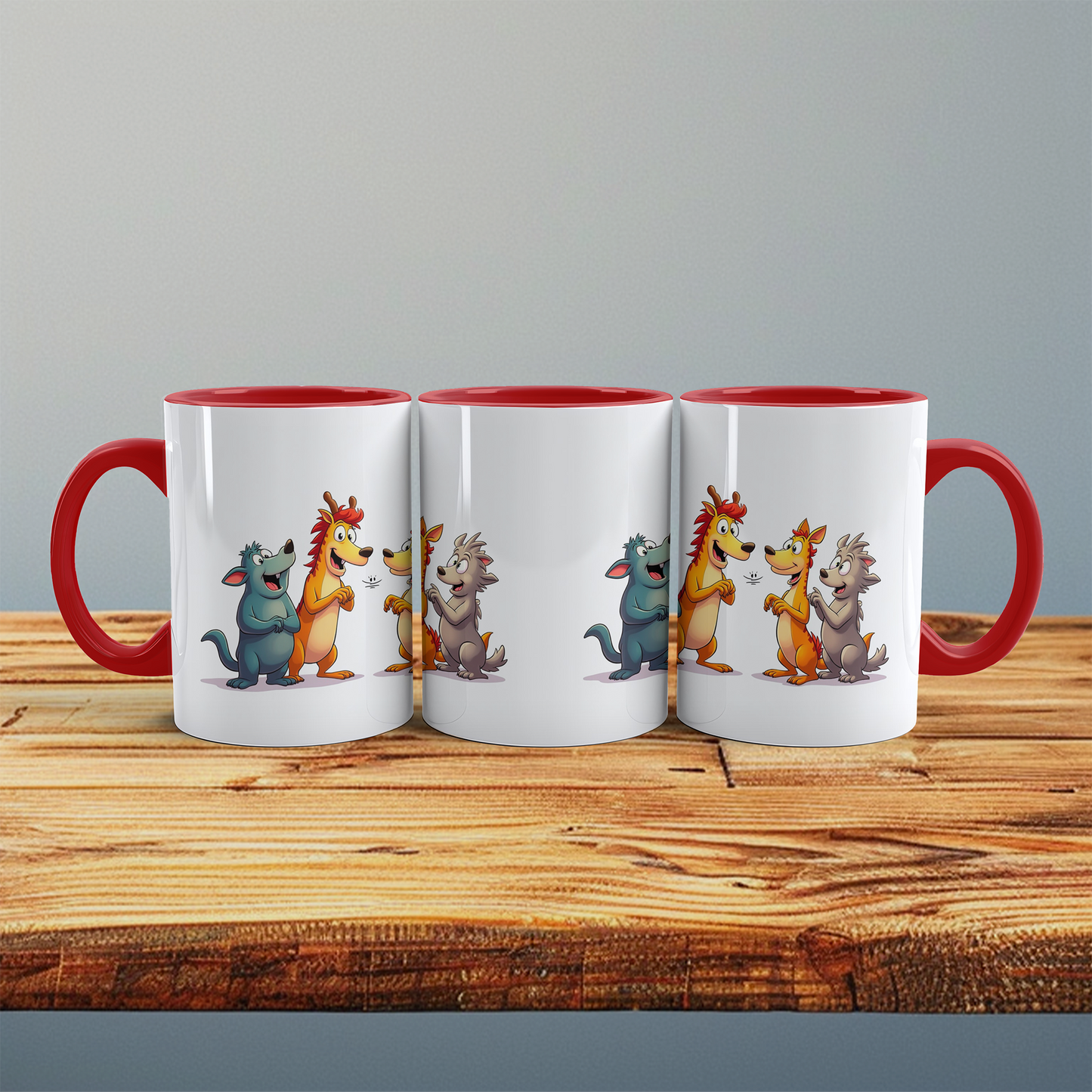Lustige Cartoon-Kindertasse: Magische Tiere, bunte Designs, perfekt für kleine Abenteuerlustige!