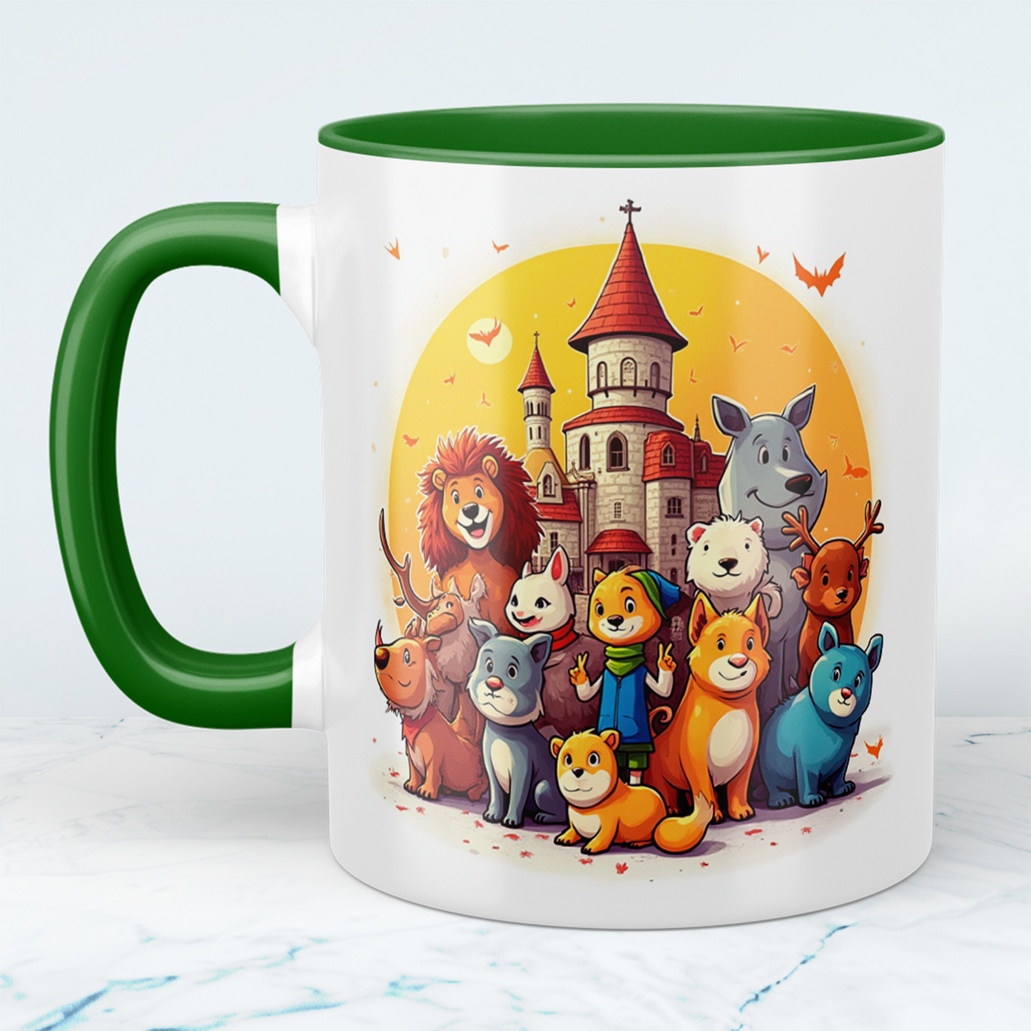 Magische Tiere: Lustige Cartoon-Tierfiguren mit Burg – Das perfekte Geschenk für Kinder!