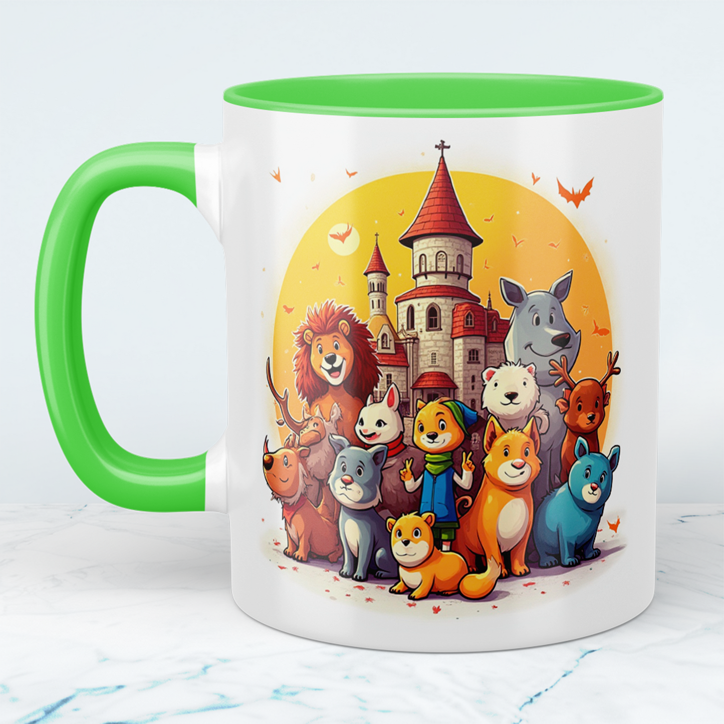 Magische Tiere: Lustige Cartoon-Tierfiguren mit Burg – Das perfekte Geschenk für Kinder!