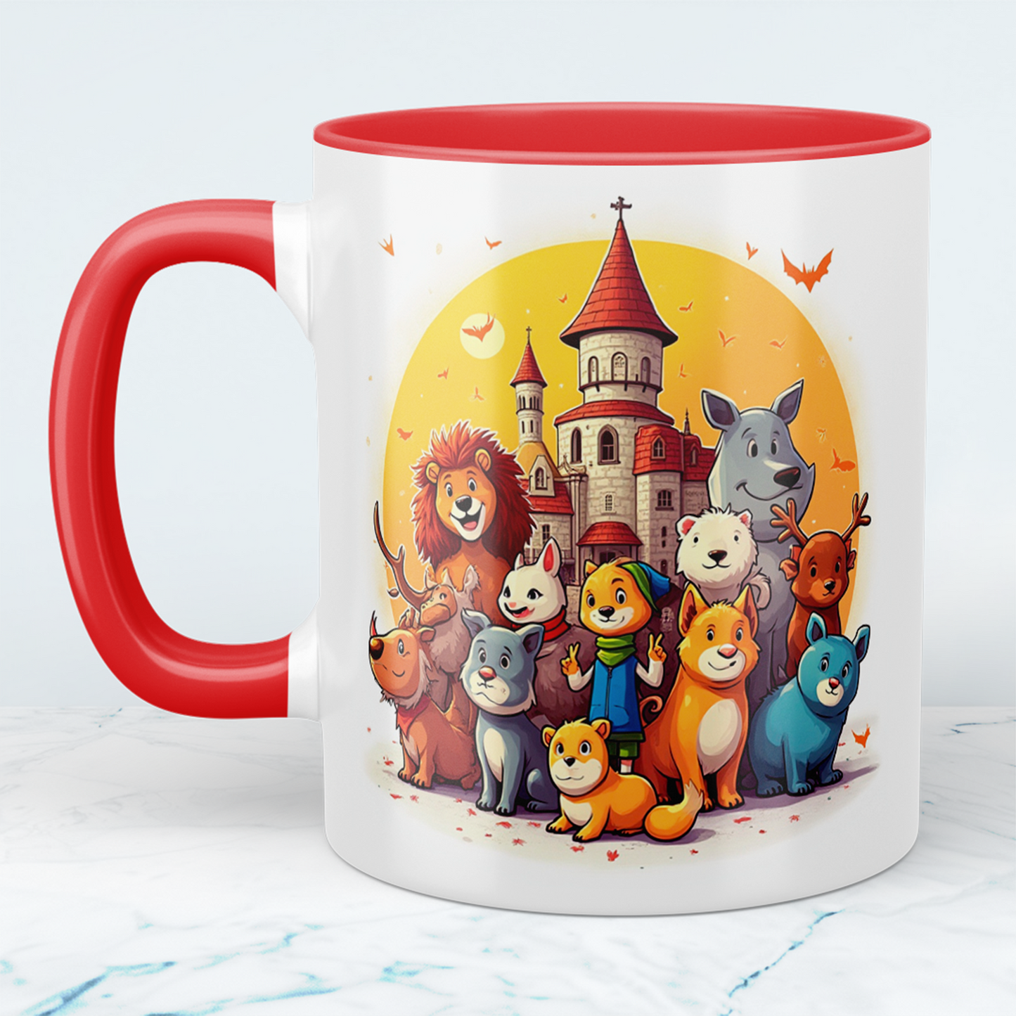 Magische Tiere: Lustige Cartoon-Tierfiguren mit Burg – Das perfekte Geschenk für Kinder!