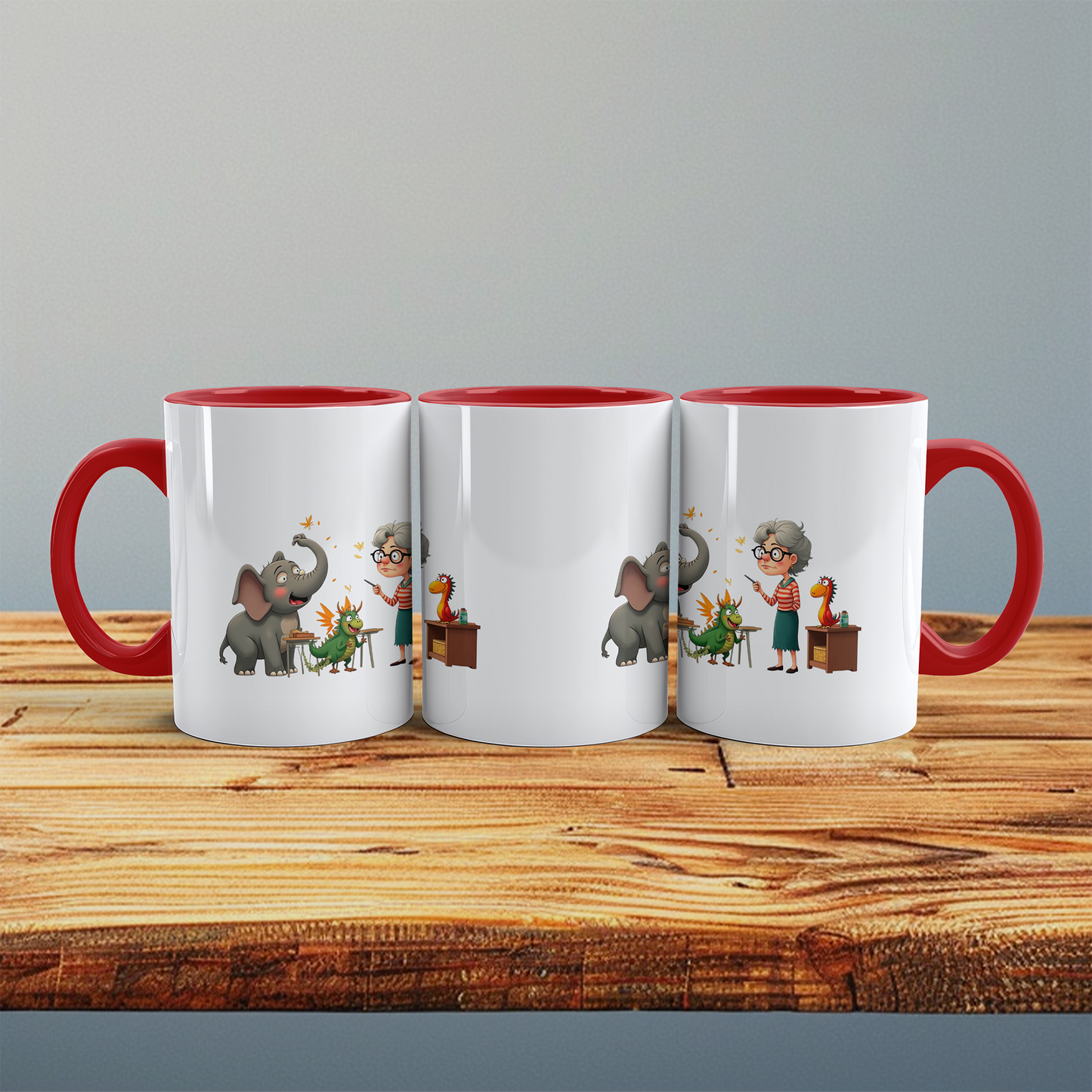 Lustige bedruckte Tasse mit Elefant – Magische Tiere und Figuren – Perfektes Geschenk für Kinder!