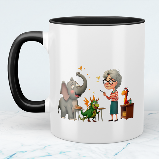 Lustige bedruckte Tasse mit Elefant – Magische Tiere und Figuren – Perfektes Geschenk für Kinder!